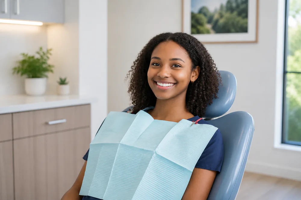 zoom teeth smile happy - stock photo results may vary