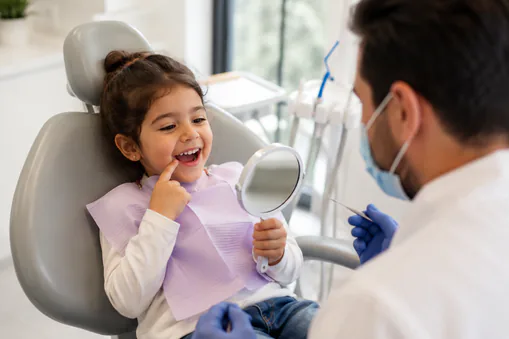young child dental exam